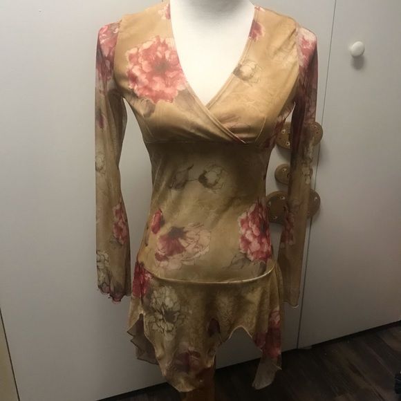 Jessa & Lisa asymmetrical spring/summer sheer dress - Picture 1 of 3